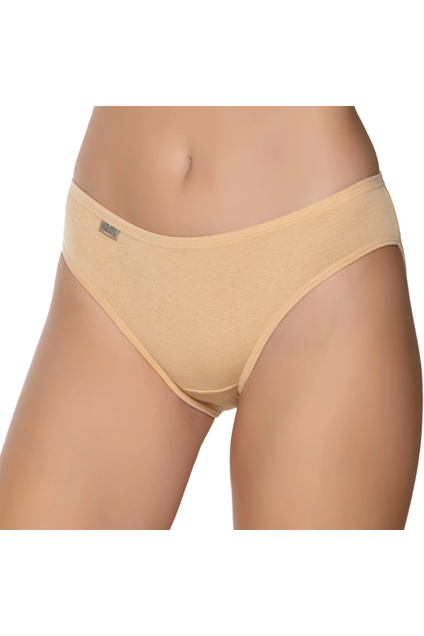 Gümüş 6001 Kadın Ribana Düz Biye Bikini Ten