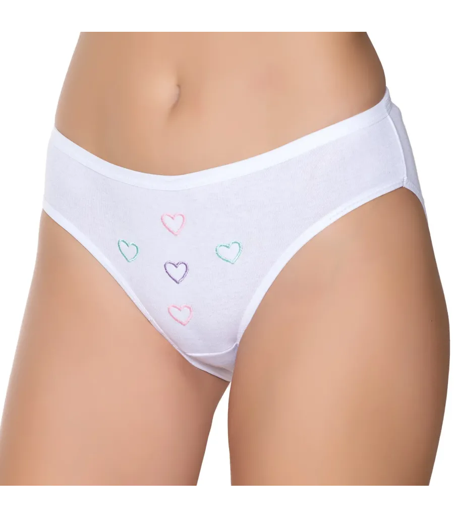Gümüş İç Giyim 6002 Kadın Ribana İnce Bel İşlemeli Bikini