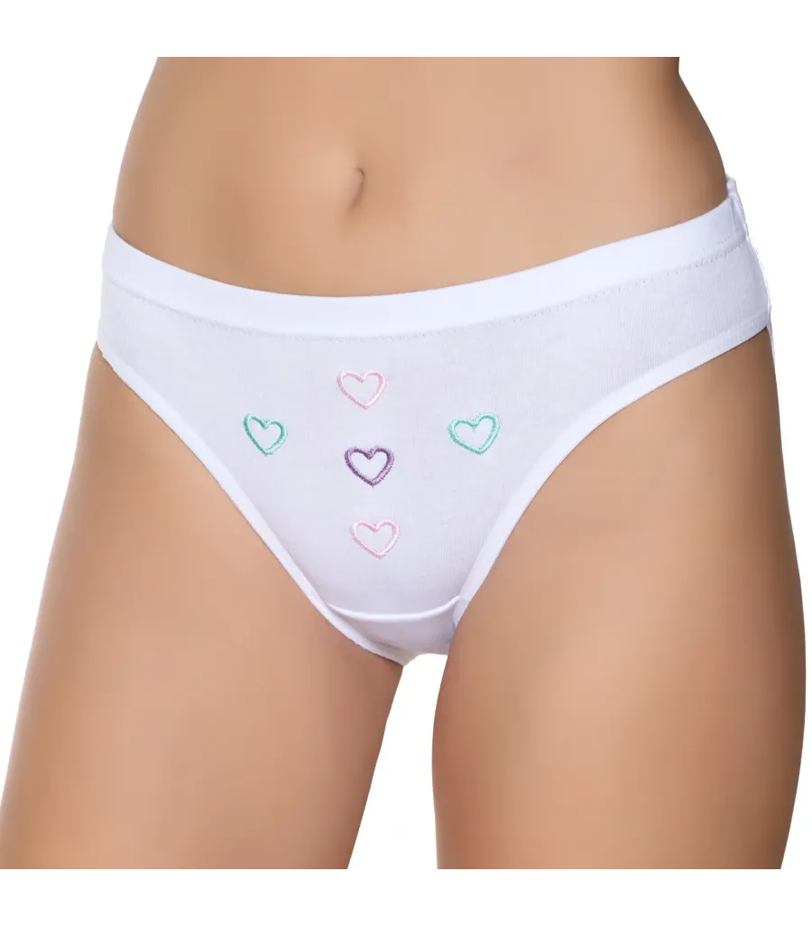 Gümüş İç Giyim 6003 Kadın Ribana Reçme Bel İşlemeli Bikini