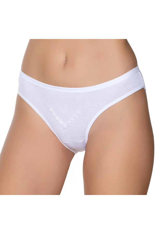 Gümüş İç Giyim 6004 Kadın Ribana İnce Bel Papatya Bikini