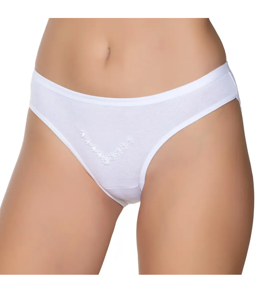 Gümüş İç Giyim 6004 Kadın Ribana İnce Bel Papatya Bikini