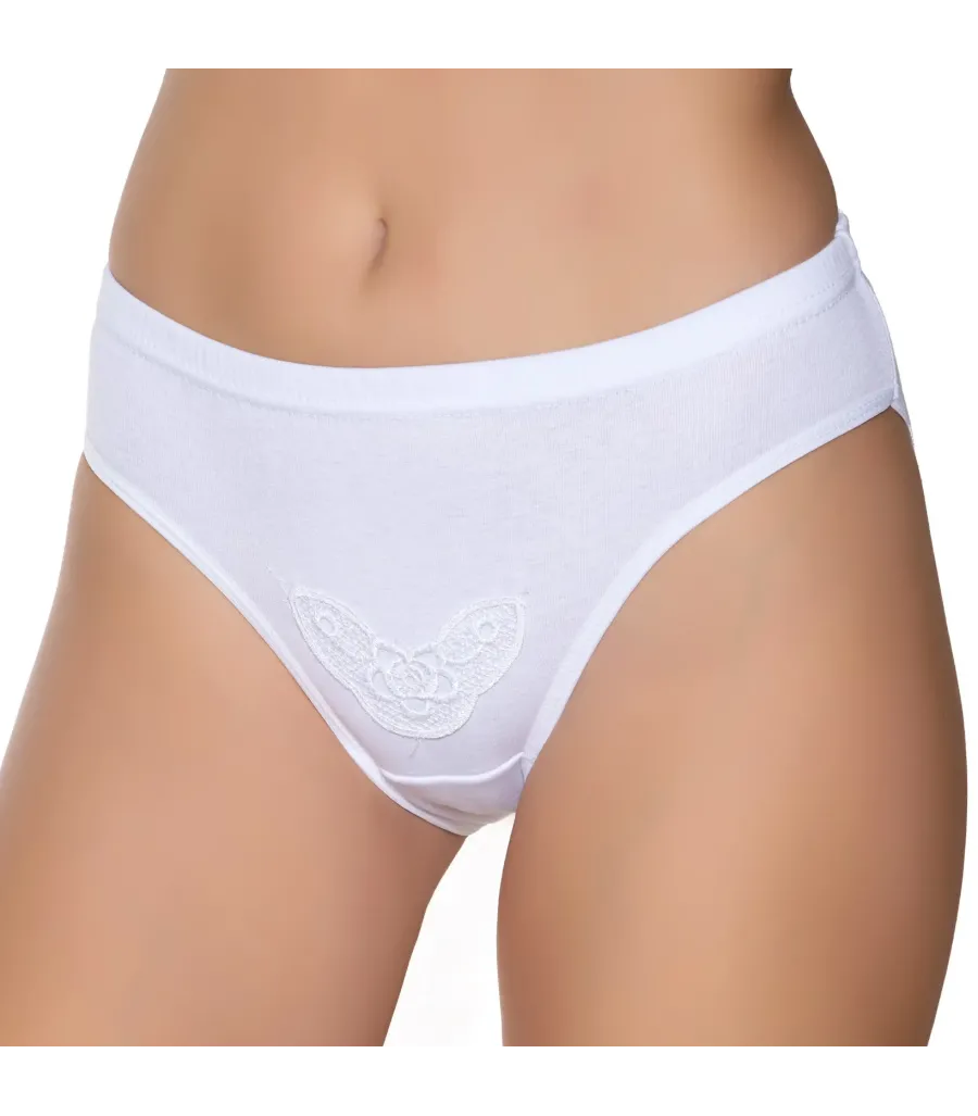 Gümüş İç Giyim 6005 Kadın Ribana Reçme Bel Papatya Bikini