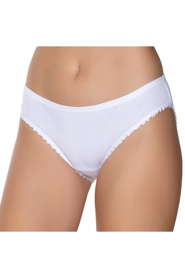 Gümüş İç Giyim 6010 Kadın Ribana Fırfır Paça Bikini
