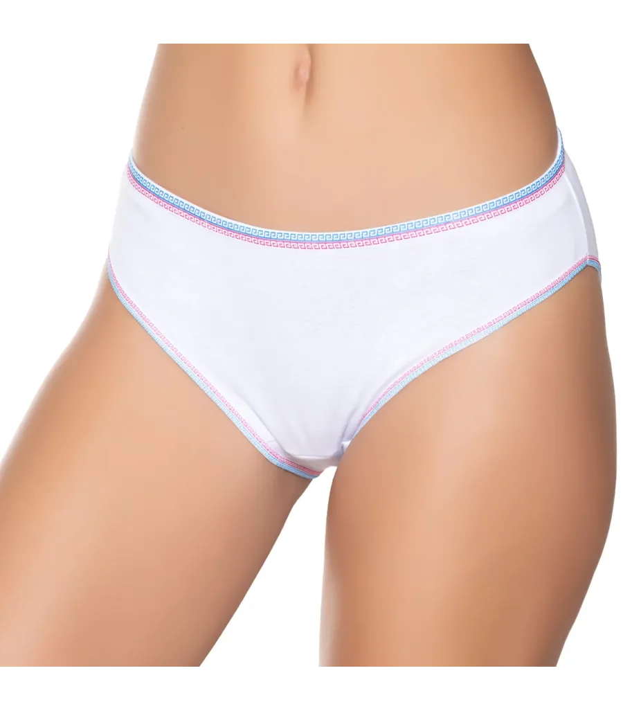 Gümüş İç Giyim 6012 Kadın Ribana İnce Bel Biye Baskı Bikini