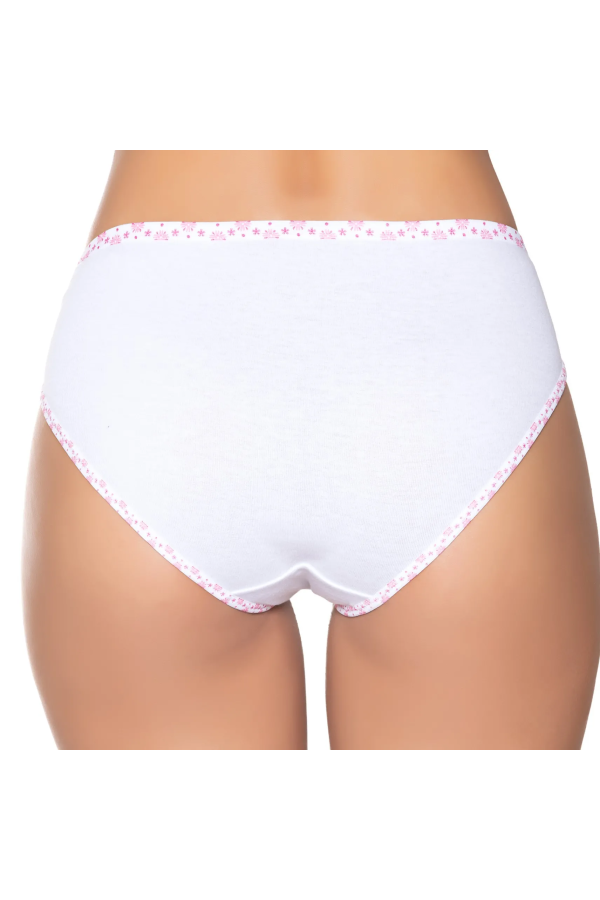Gümüş İç Giyim 6012 Kadın Ribana İnce Bel Biye Baskı Bikini