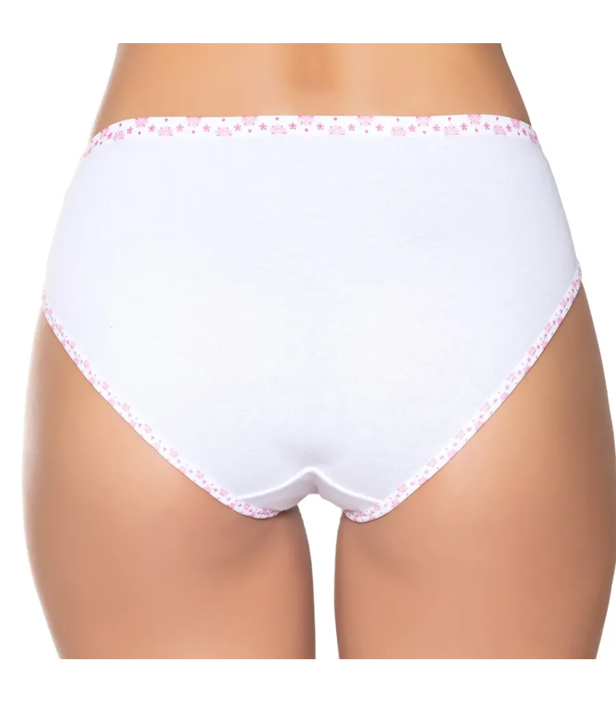Gümüş İç Giyim 6012 Kadın Ribana İnce Bel Biye Baskı Bikini