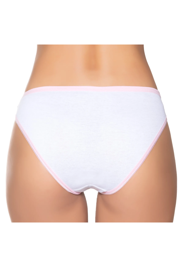 Gümüş İç Giyim 6015 Kadın Ribana İnce Bel Pastel Baskılı Bikini