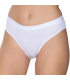 Gümüş 6016 Kadın Ribana Beli Gümüş Yazılı Bikini Beyaz
