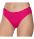 Gümüş 6016 Kadın Ribana Beli Gümüş Yazılı Bikini Fuşya