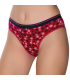 Gümüş İç Giyim 6018 Kadın Likralı Kemer Lastikli Baskılı Bikini