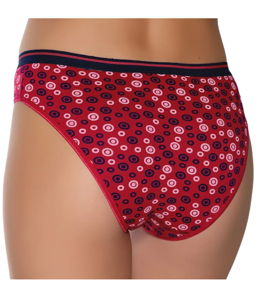Gümüş İç Giyim 6018 Kadın Likralı Kemer Lastikli Baskılı Bikini