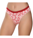 Gümüş İç Giyim 6018 Kadın Likralı Kemer Lastikli Baskılı Bikini