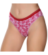 Gümüş İç Giyim 6018 Kadın Likralı Kemer Lastikli Baskılı Bikini