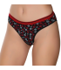 Gümüş İç Giyim 6018 Kadın Likralı Kemer Lastikli Baskılı Bikini
