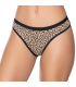 Gümüş İç Giyim 6020 Kadın Likralı İnce Bel Leopar Baskılı Bikini