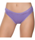 Gümüş İç Giyim 6021 Kadın Likralı Beli Dantelli Bikini Mor