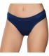 Gümüş İç Giyim 6021 Kadın Likralı Beli Dantelli Bikini Lacivert