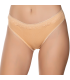 Gümüş İç Giyim 6021 Kadın Likralı Beli Dantelli Bikini Ten