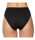 Gümüş İç Giyim 6021 Kadın Likralı Beli Dantelli Bikini Siyah