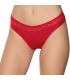 Gümüş İç Giyim 6021 Kadın Likralı Beli Dantelli Bikini Bordo