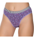Gümüş İç Giyim 6024 Kadın Likralı Galaksi Baskılı Bikini Mor
