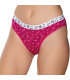 Gümüş İç Giyim 6024 Kadın Likralı Galaksi Baskılı Bikini Fuşya