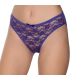 Gümüş İç Giyim 6025 Kadın Likralı Tül Dantel Bikini Mor