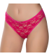 Gümüş İç Giyim 6025 Kadın Likralı Tül Dantel Bikini Fuşya