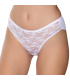 Gümüş İç Giyim 6025 Kadın Likralı Tül Dantel Bikini Beyaz