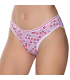 Gümüş İç Giyim 6026 Kadın Likralı İnce Bel Halka Baskılı Bikini