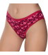 Gümüş İç Giyim 6026 Kadın Likralı İnce Bel Halka Baskılı Bikini