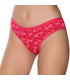 Gümüş İç Giyim 6026 Kadın Likralı İnce Bel Halka Baskılı Bikini