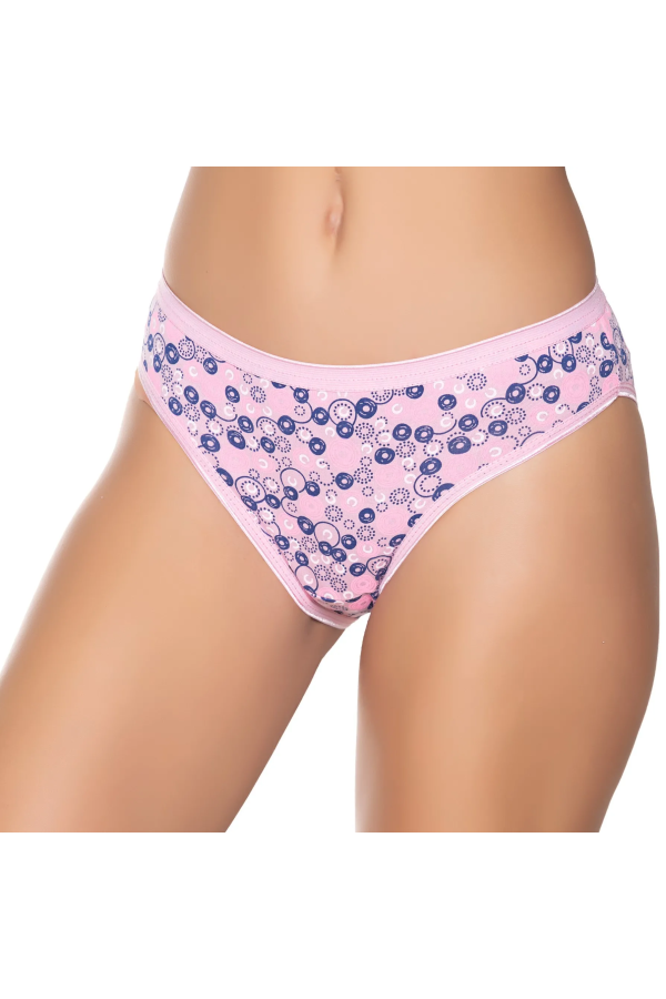 Gümüş İç Giyim 6026 Kadın Likralı İnce Bel Halka Baskılı Bikini