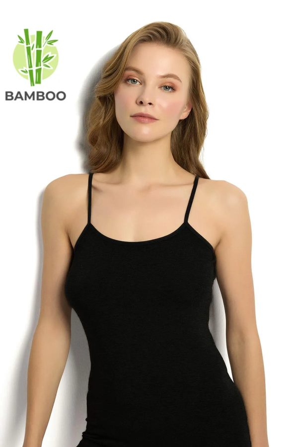 İntimo Kadın Bambu Atlet Siyah