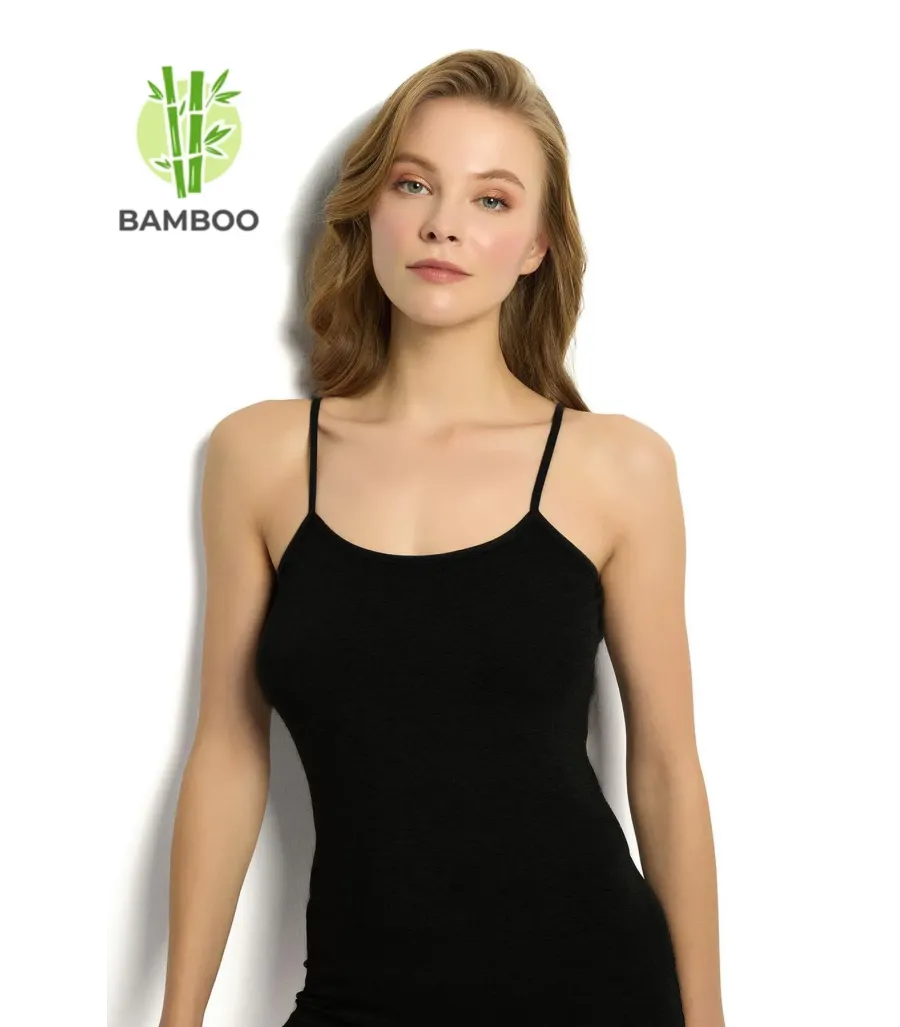 İntimo Kadın Bambu Atlet Siyah