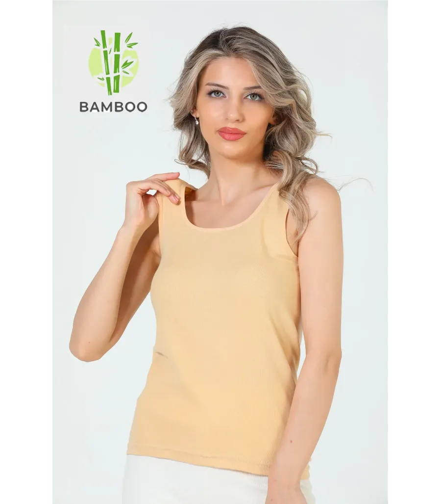 İntimo Kadın Geniş Askılı Bambu Atlet Ten