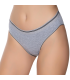 Gümüş İç Giyim 6036 Kadın Likralı Beli Çizgili Bikini Gri