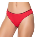 Gümüş İç Giyim 6036 Kadın Likralı Beli Çizgili Bikini Kırmızı