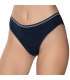 Gümüş İç Giyim 6036 Kadın Likralı Beli Çizgili Bikini Lacivert