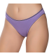 Gümüş İç Giyim 6036 Kadın Likralı Beli Çizgili Bikini Mor