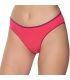 Gümüş İç Giyim 6036 Kadın Likralı Beli Çizgili Bikini Nar Çiçeği