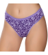 Gümüş İç Giyim 6044 Kadın Likralı Daire Baskılı Bikini Lila