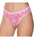 Gümüş İç Giyim 6044 Kadın Likralı Daire Baskılı Bikini Pembe