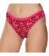Gümüş İç Giyim 6044 Kadın Likralı Daire Baskılı Bikini Nar