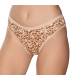 Gümüş İç Giyim 6044 Kadın Likralı Daire Baskılı Bikini Ten