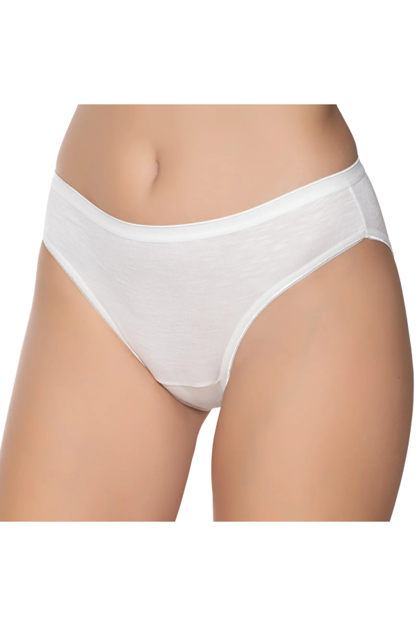 Gümüş İç Giyim 6045 Kadın Bambu İnce Bel Özel Dokulu Bikini