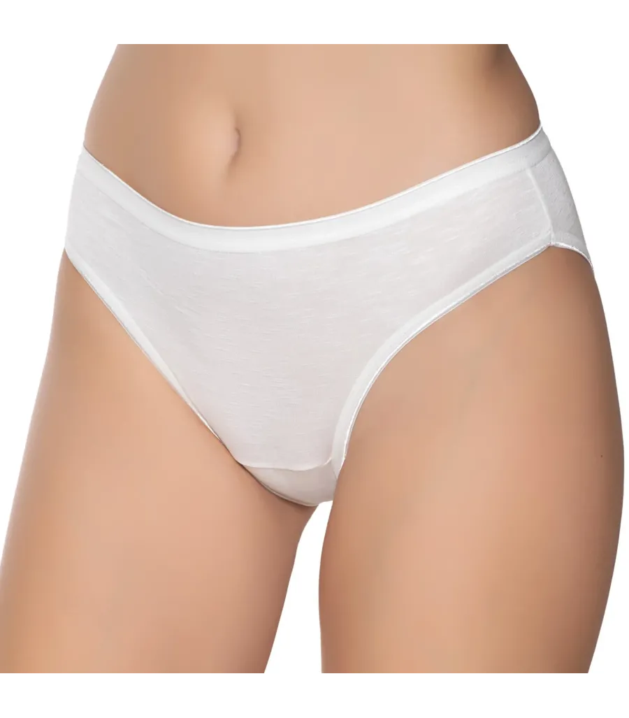 Gümüş İç Giyim 6045 Kadın Bambu İnce Bel Özel Dokulu Bikini