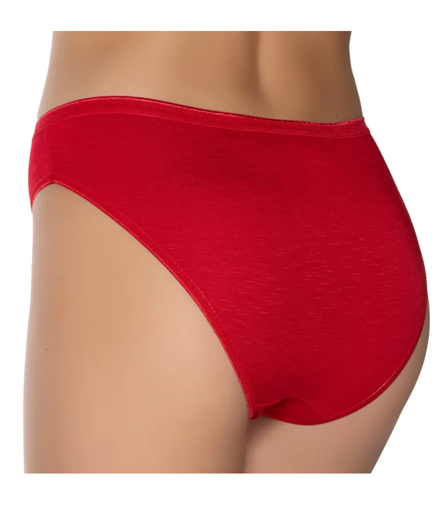Gümüş İç Giyim 6045 Kadın Bambu İnce Bel Özel Dokulu Bikini