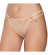 Gümüş İç Giyim 6046 Kadın Likralı İpli Tül Dantel Bikini Ten
