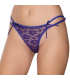 Gümüş İç Giyim 6046 Kadın Likralı İpli Tül Dantel Bikini Mor